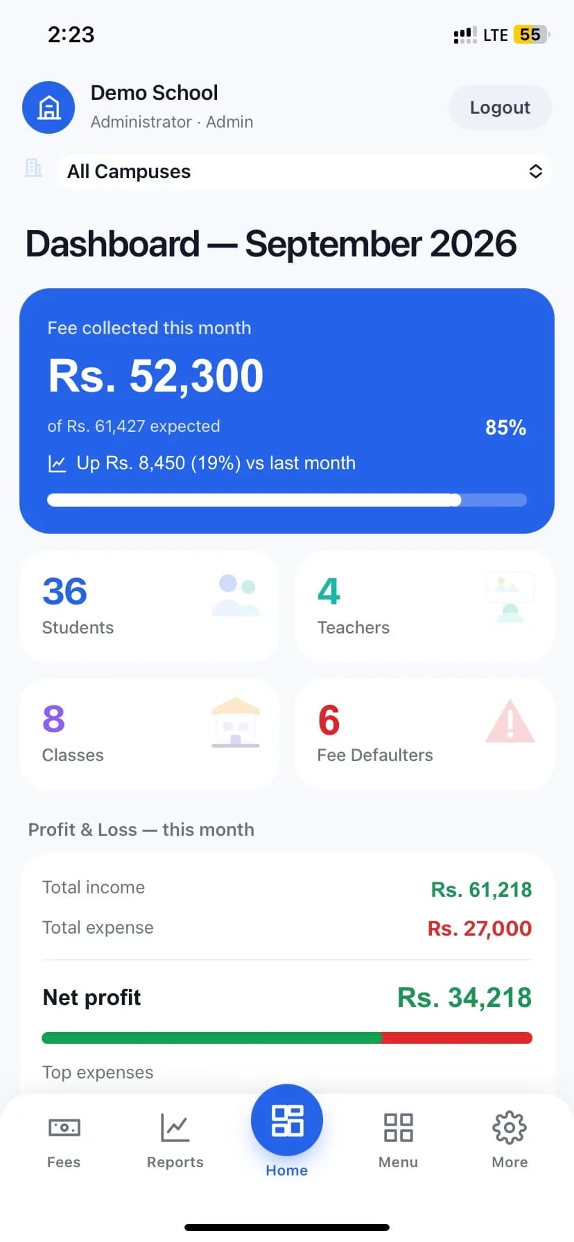 Admin app