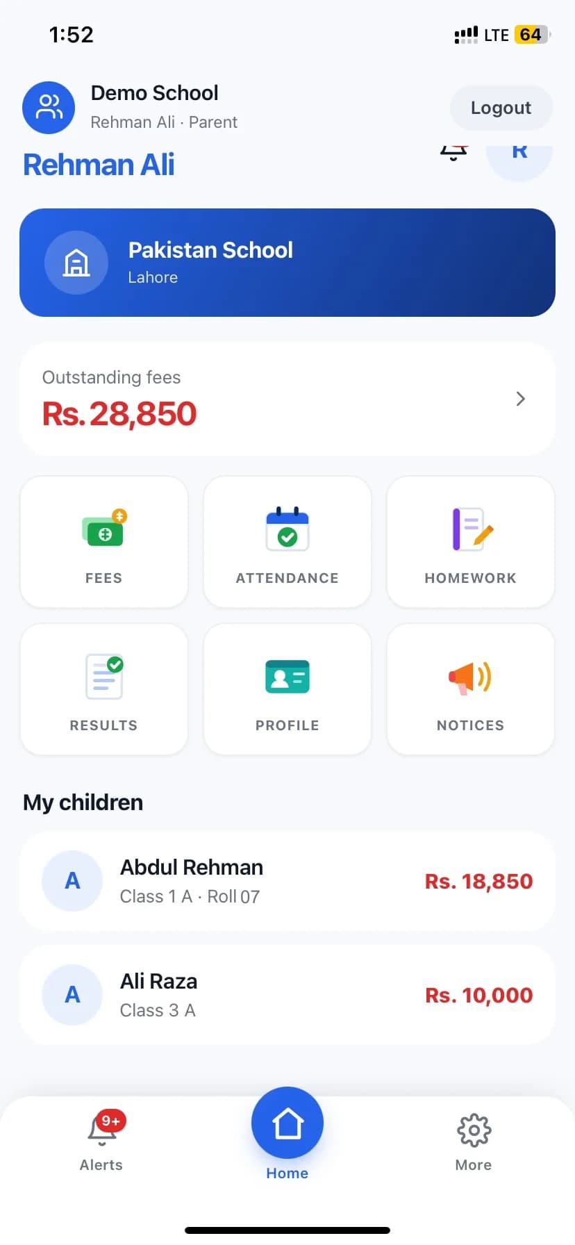 Parent app